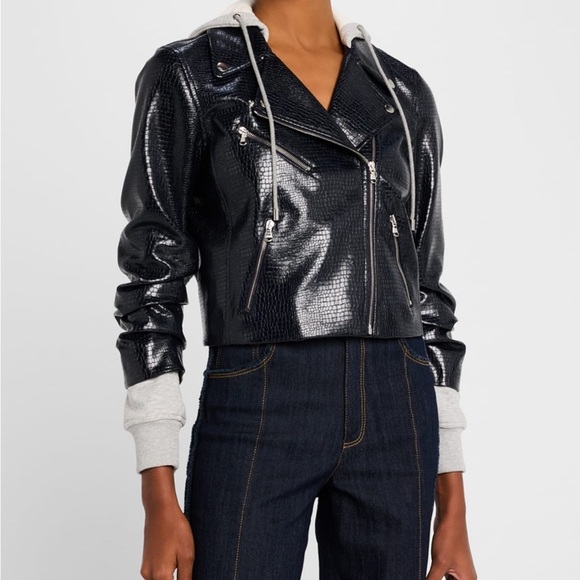 cinq a sept Jackets & Blazers - Cinq a Sept
Evie Combo Vegan Leather Moto Jacket size Small